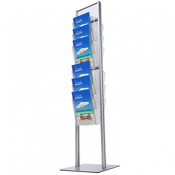 12 x A4 Tower Brochure Stand with Printable Header